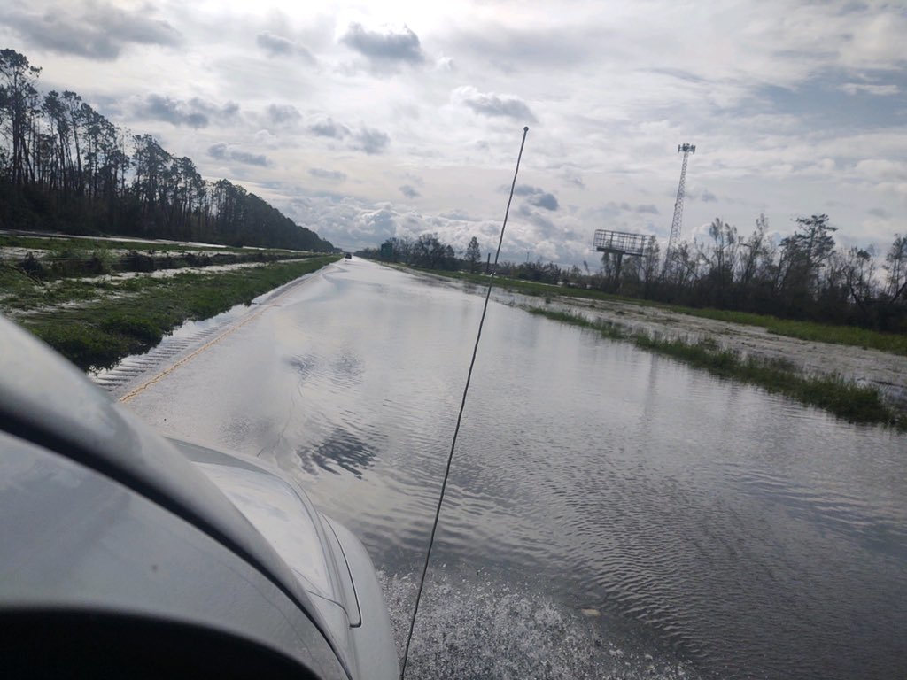 Hurricane Ida flooding I-10 Louisiana